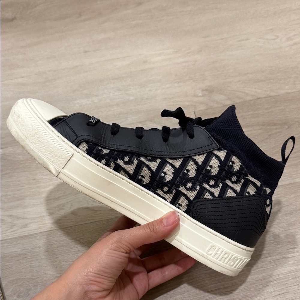 Dior Black and Cream Women's Sneakers - Picture 3 of 11